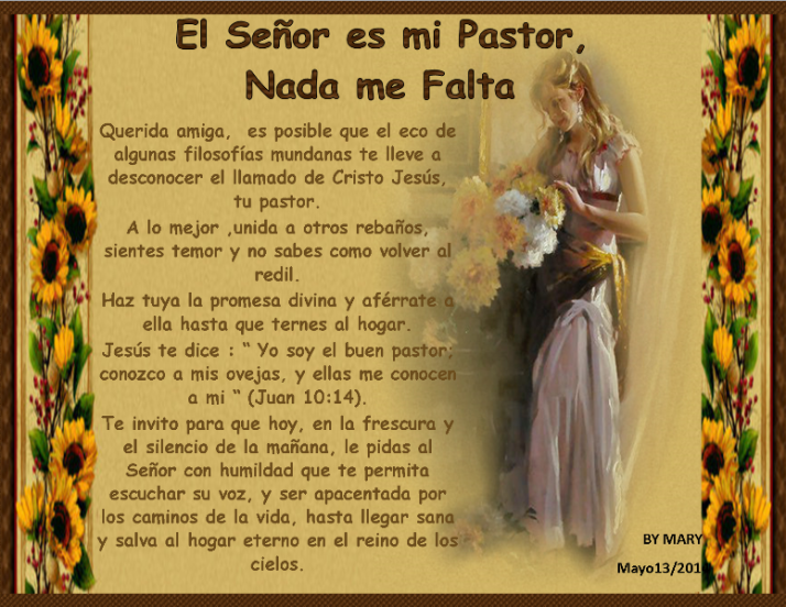 Mayo13El Señor es mi pastor...